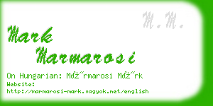 mark marmarosi business card